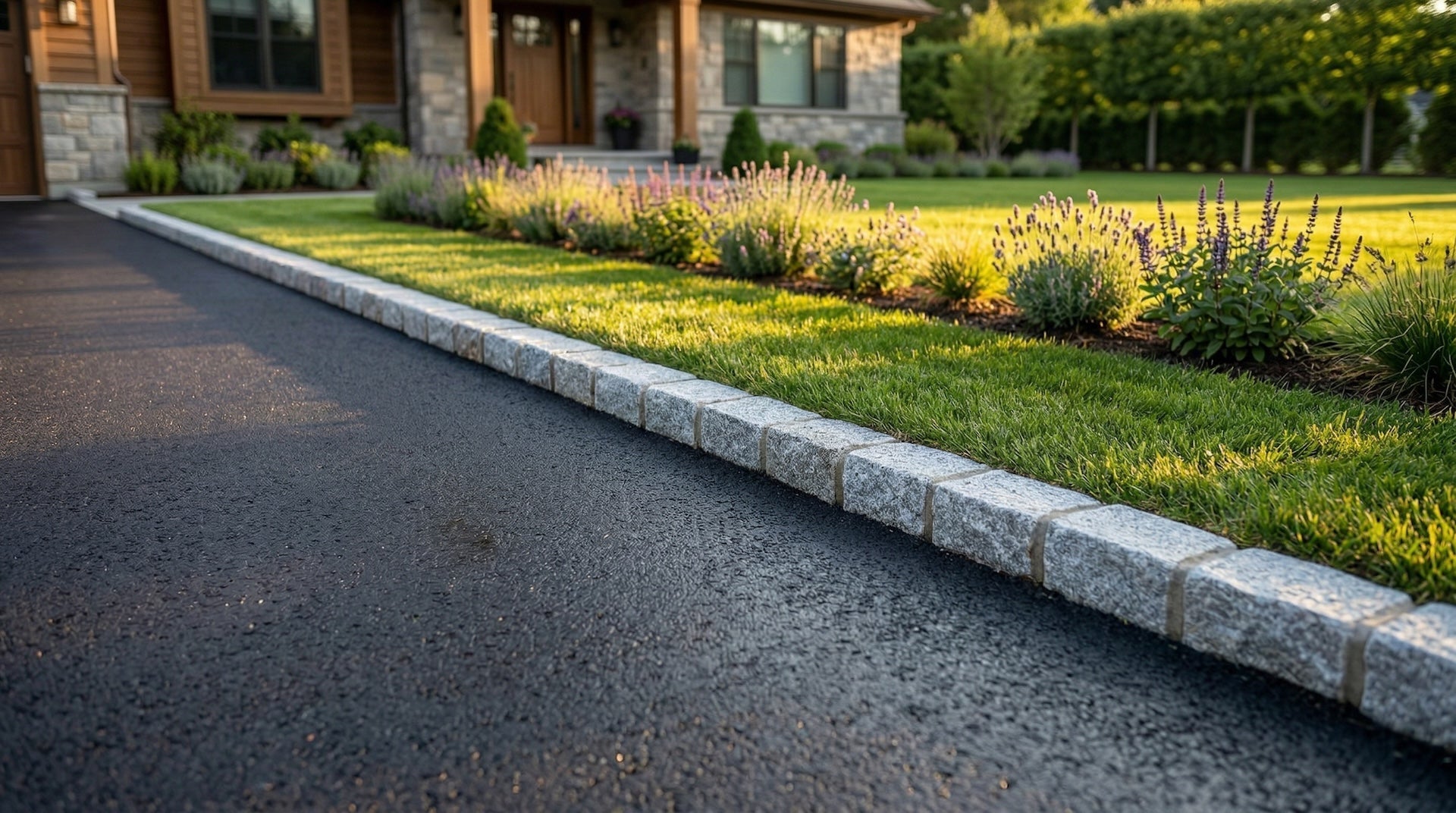 Styles of Driveway Edging & Aprons with Granite Belgian Blocks