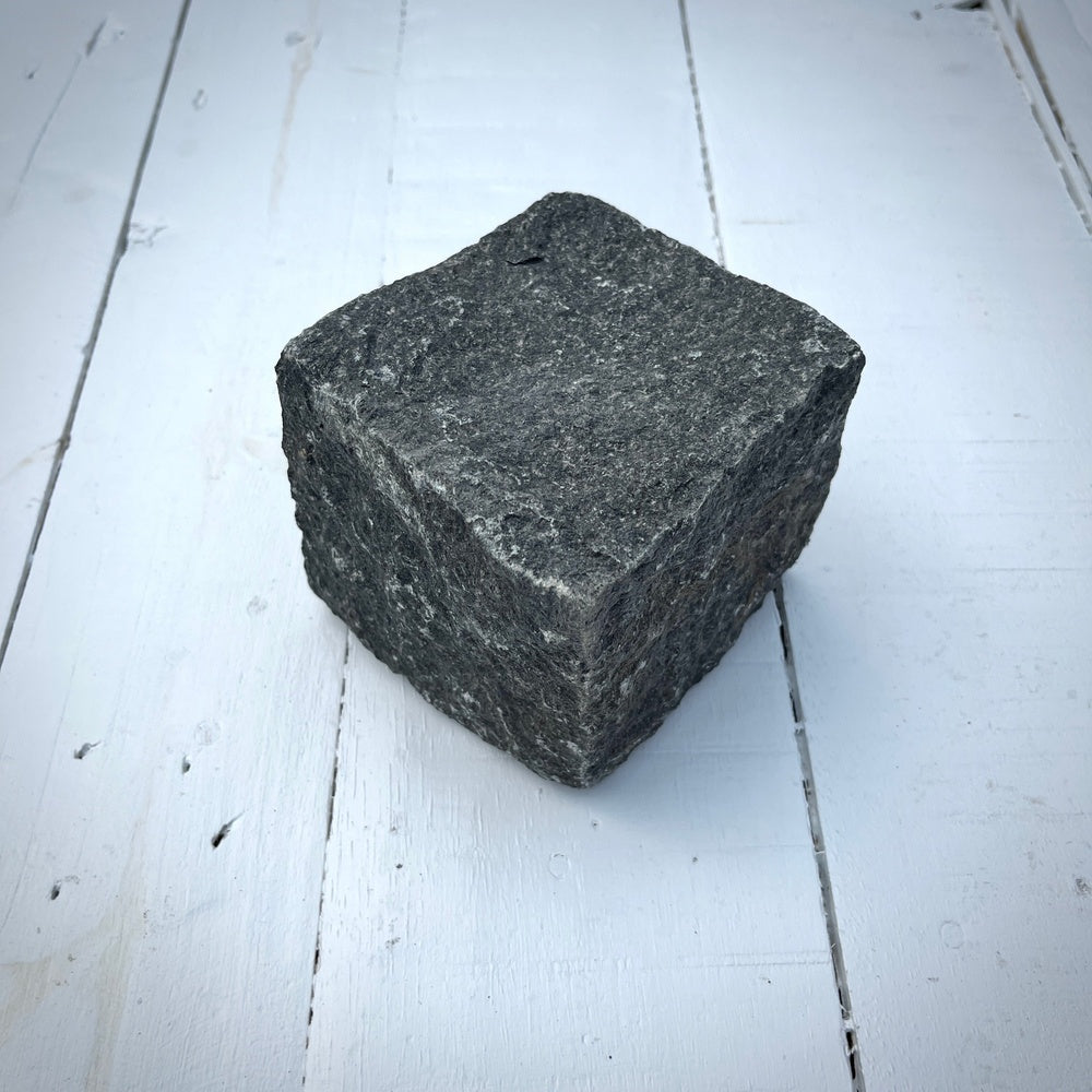 Chief Bricks Reclaimed stones New Granite Cube Belgian Block 4" x 4" x 4" – Grey, Black 7