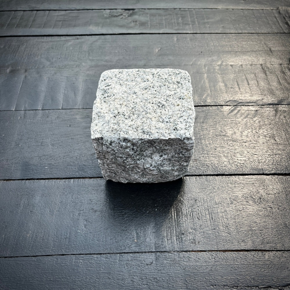 Chief Bricks Reclaimed stones New Granite Cube Belgian Block 4" x 4" x 4" – Grey, Black 13