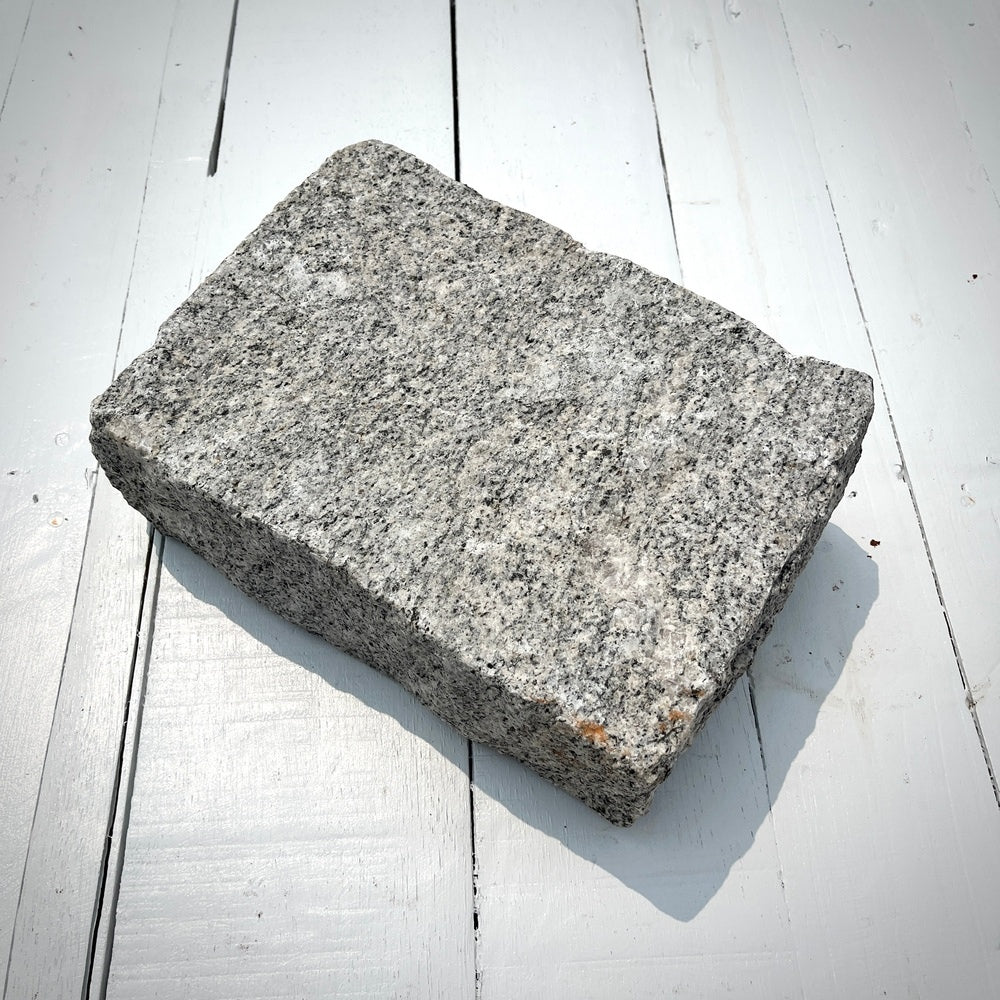 Chief Bricks New stones New Jumbo Granite Belgian Block 10” x 7” x 4” – Grey 1
