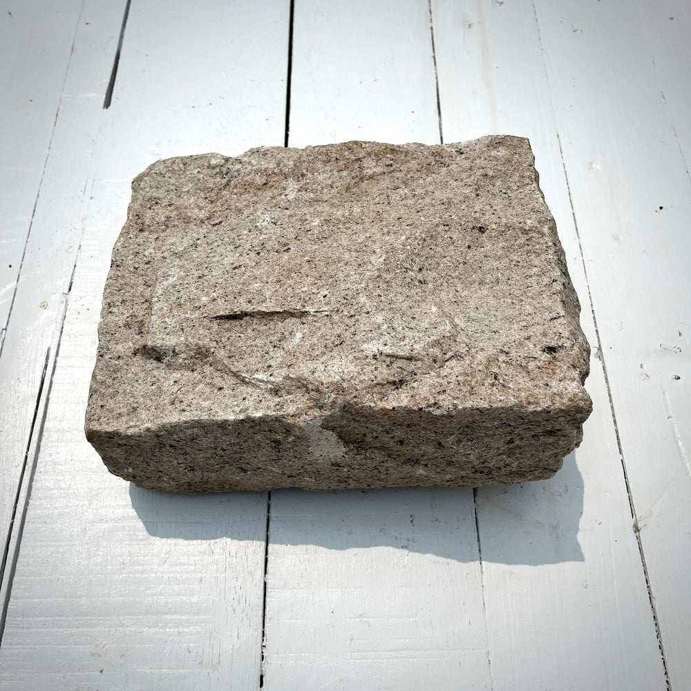 New Jumbo Granite Belgian Block 10” x 7” x 4” – Grey, Pink, Buff, Black