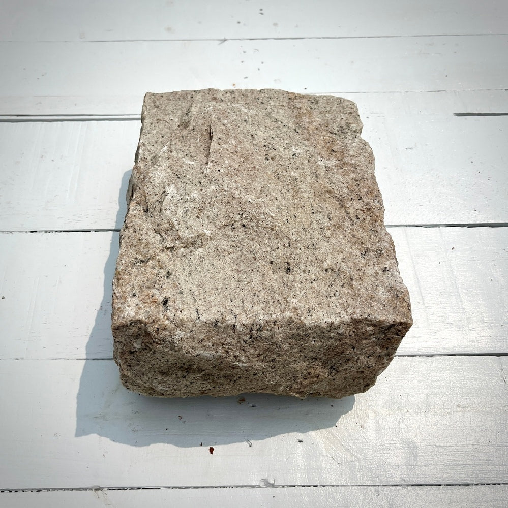 New Jumbo Granite Belgian Block 10” x 7” x 4” – Grey, Pink, Buff, Black