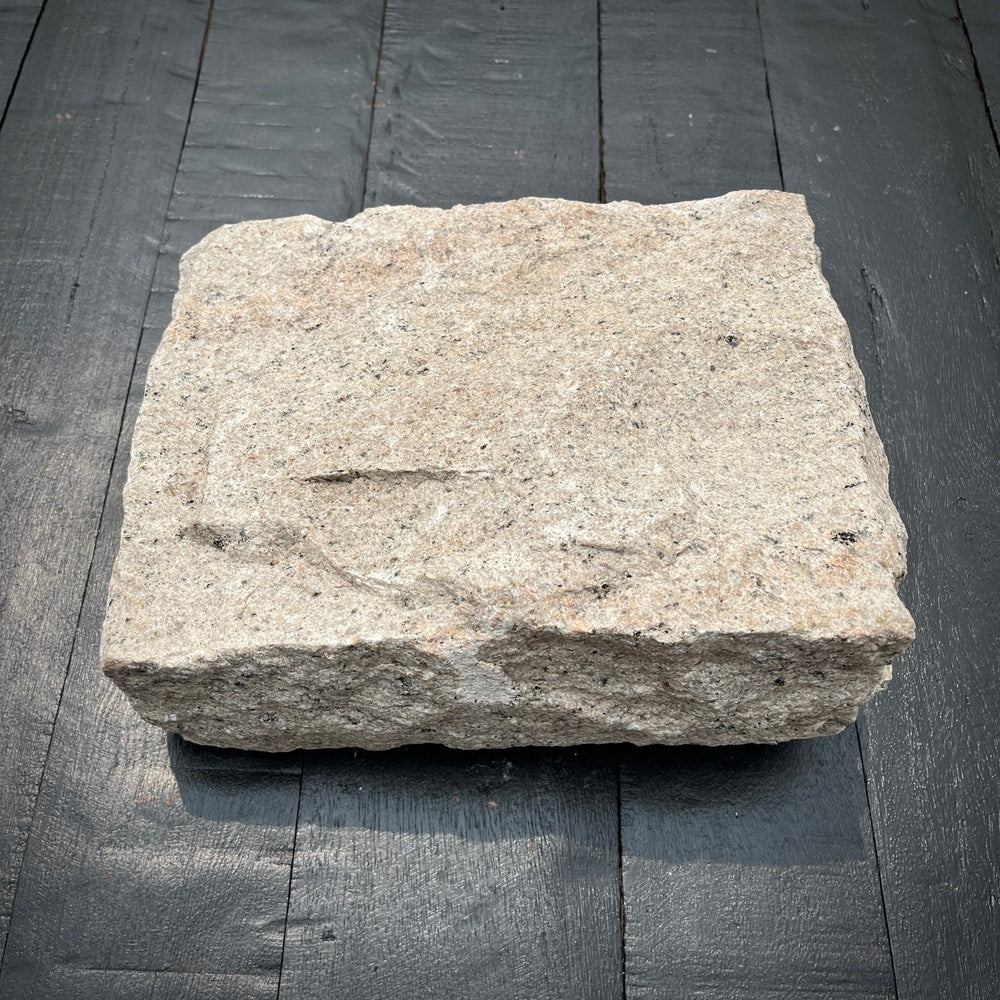 Chief Bricks New stones New Jumbo Granite Belgian Block 10” x 7” x 4” – Buff 7