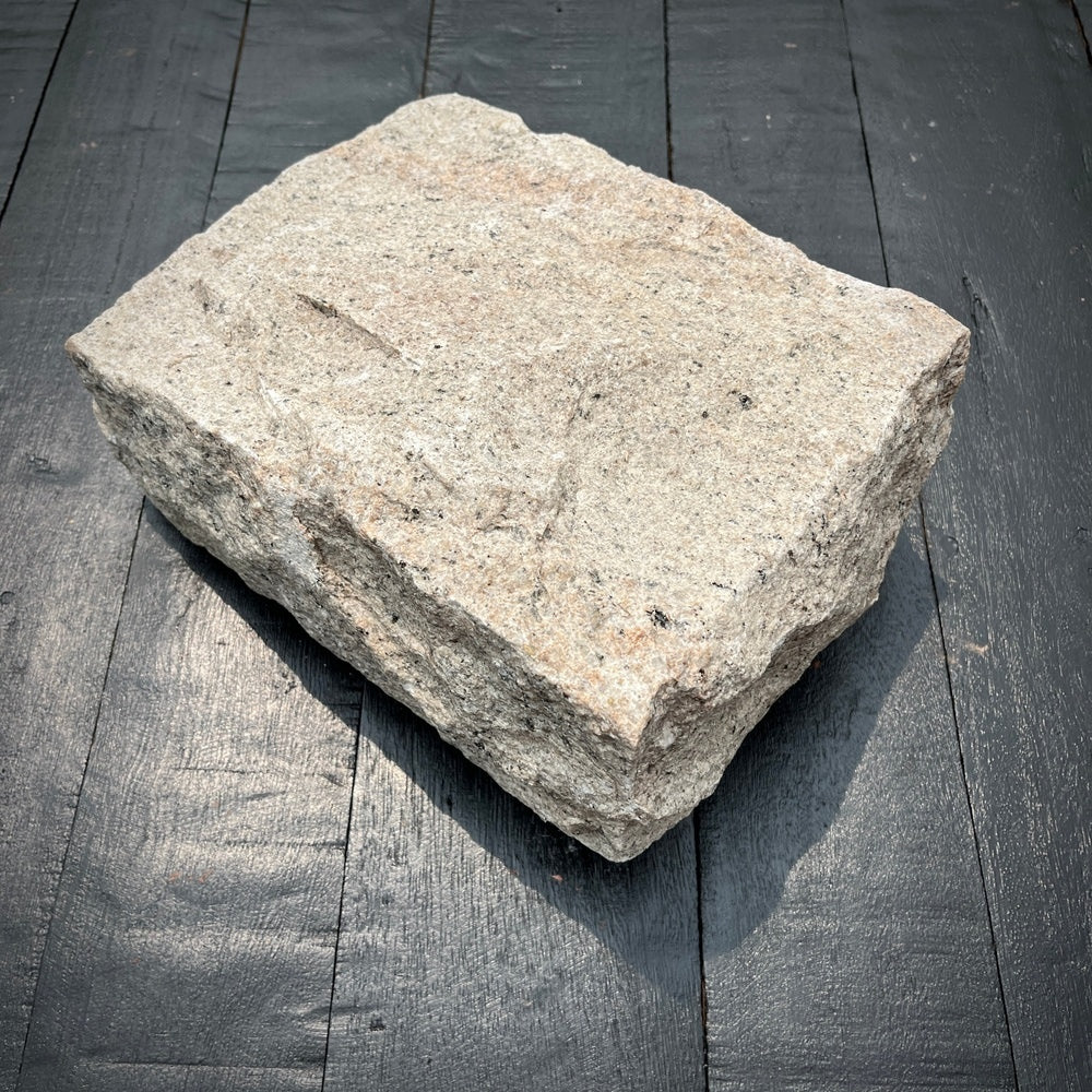 New Jumbo Granite Belgian Block 10” x 7” x 4” – Grey, Pink, Buff, Black
