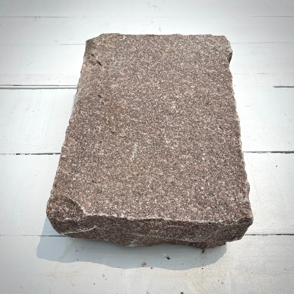 New Jumbo Granite Belgian Block 10” x 7” x 4” – Grey, Pink, Buff, Black