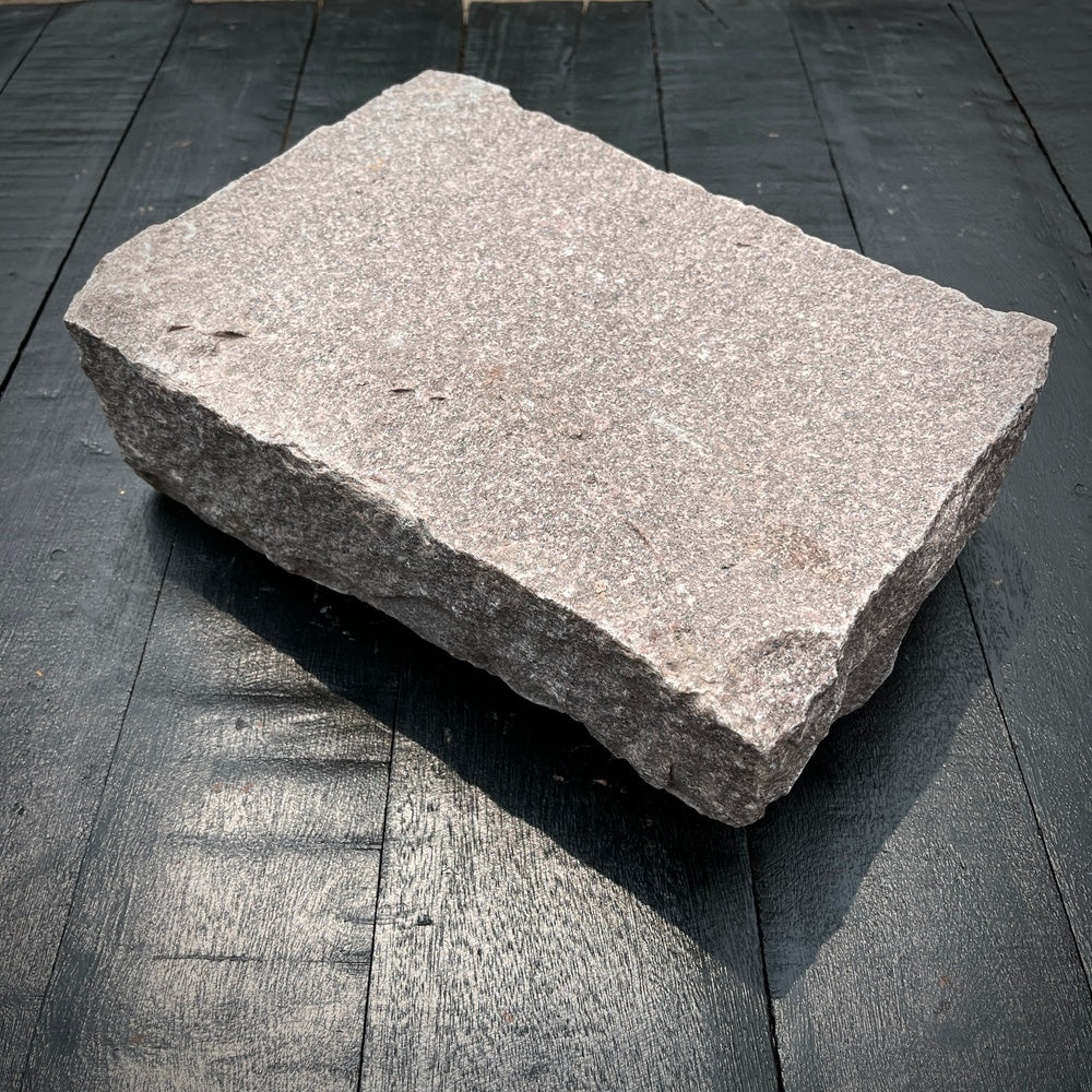 Chief Bricks New stones New Jumbo Granite Belgian Block 10” x 7” x 4” – Grey, Pink, Buff, Black 30