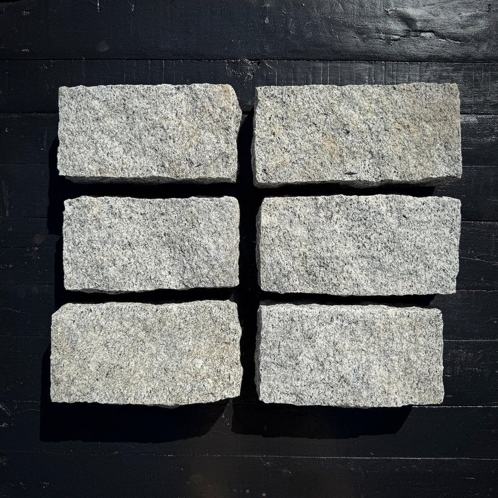 New Granite Paver Belgian Block 12" x 6" x 3"