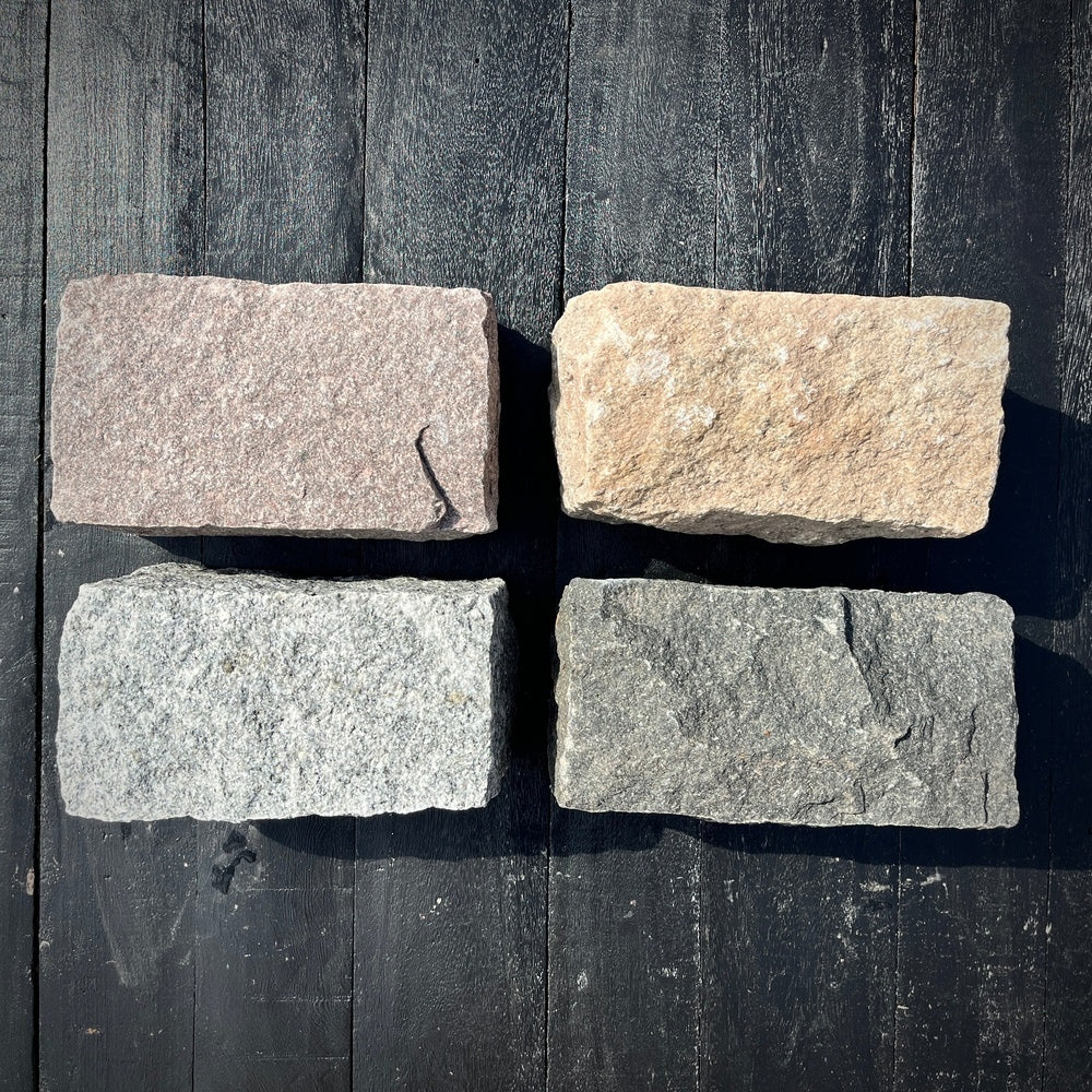 New Regular Cobblestones (grey, pink, buff, black)