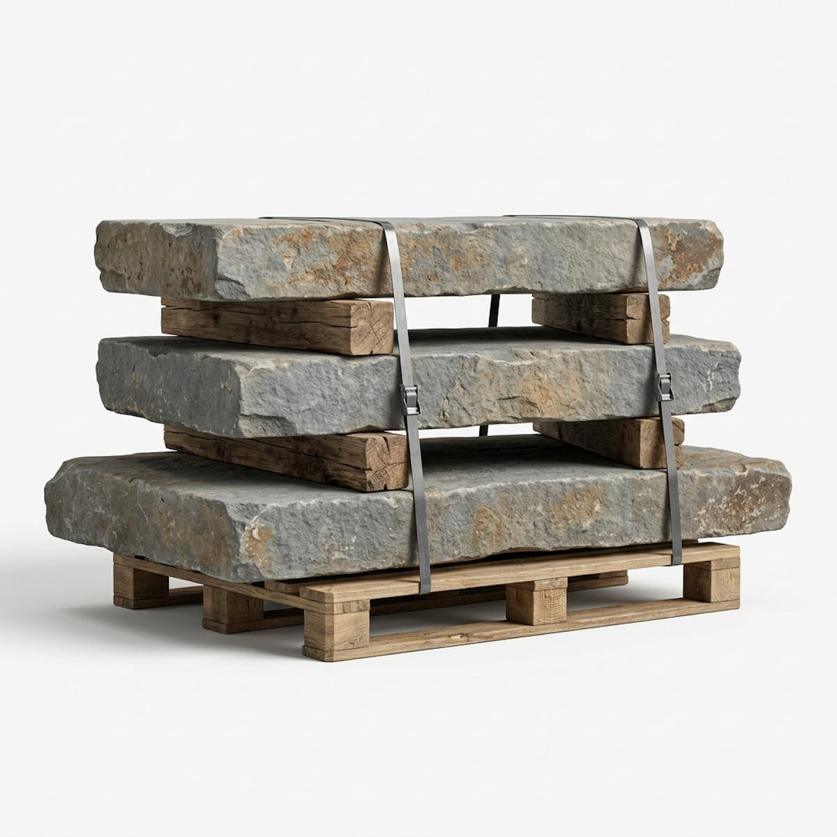 Reclaimed Bluestone Curbstone Steps