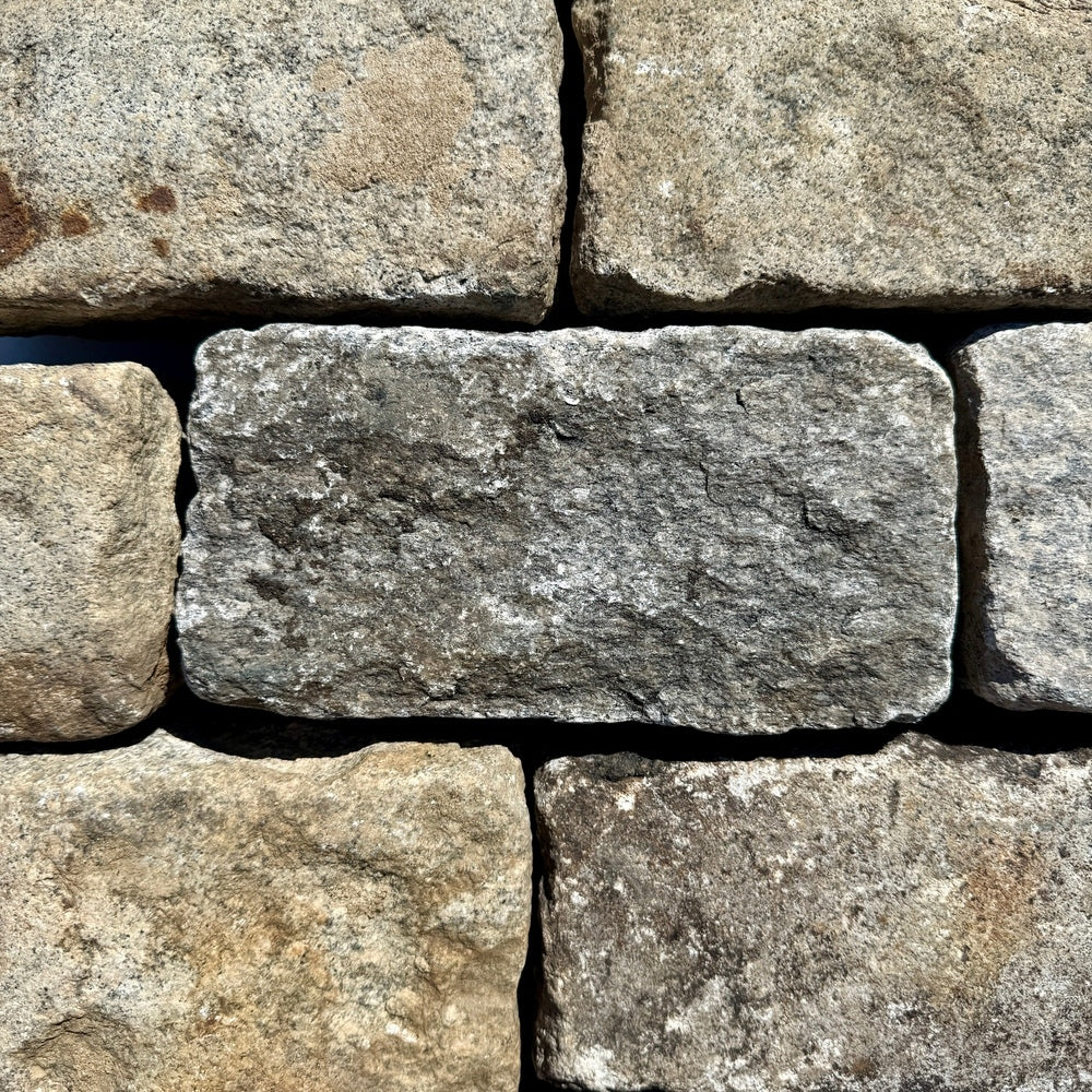 Reclaimed New York Granite Cobblestone - Regulation 9" x 5" x 5"