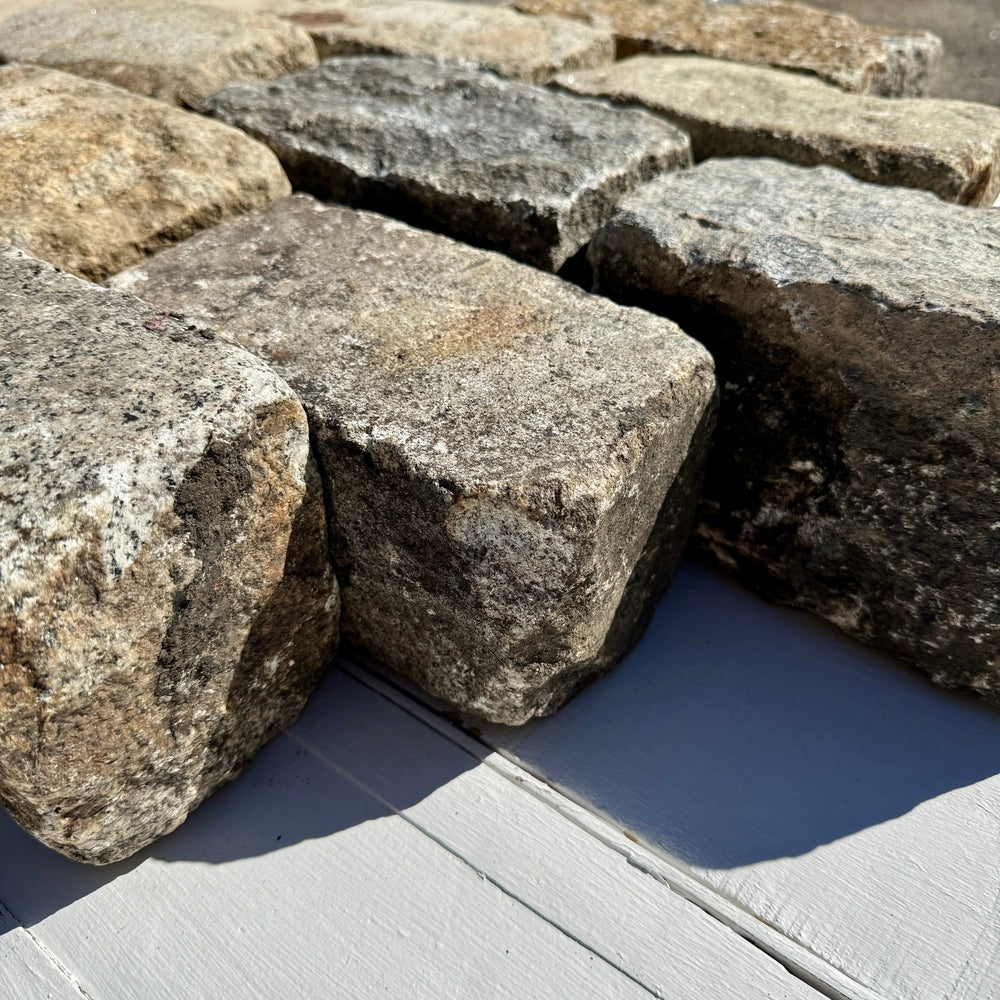 Reclaimed New York Granite Cobblestone - Regulation 9" x 5" x 5"