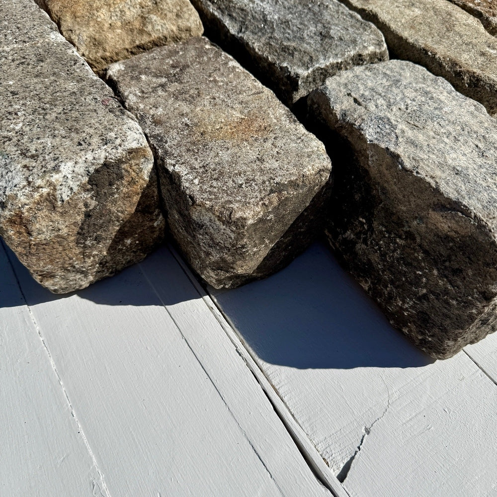 Reclaimed New York Granite Cobblestone - Regulation 9" x 5" x 5"