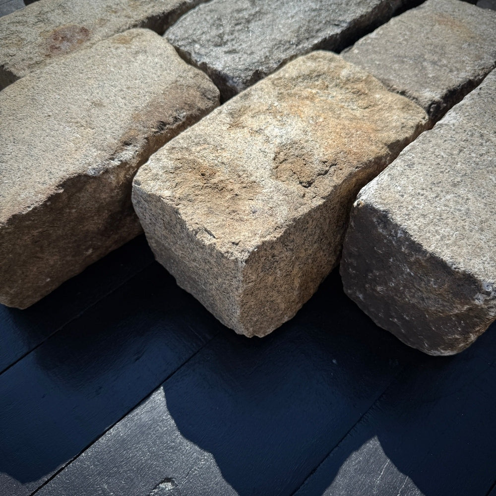 Reclaimed New York Granite Cobblestone - Regulation 9" x 5" x 5"