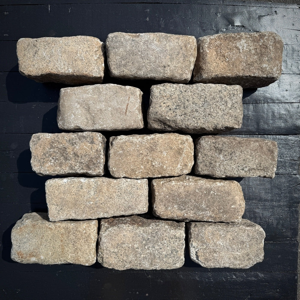 Reclaimed New York Granite Cobblestone - Regulation 9" x 5" x 5"