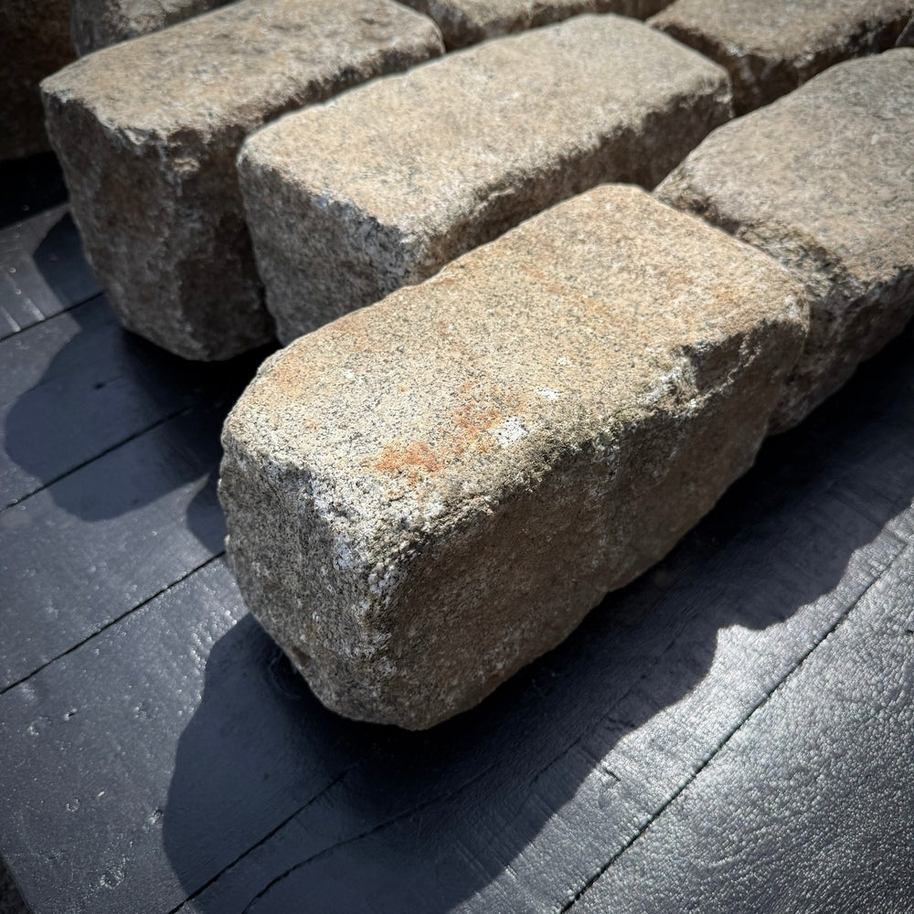 Reclaimed New York Granite Cobblestone - Regulation 9" x 5" x 5"