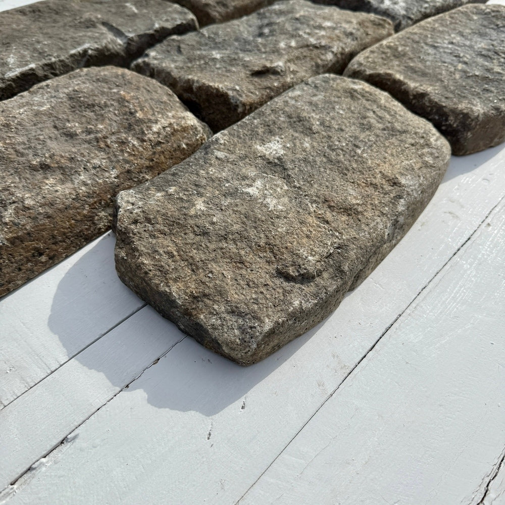 Chief Bricks Reclaimed stones Reclaimed Granite Cobblestone Thin Wall Veneer - Jumbo 11" x 7" x 1.5" 6