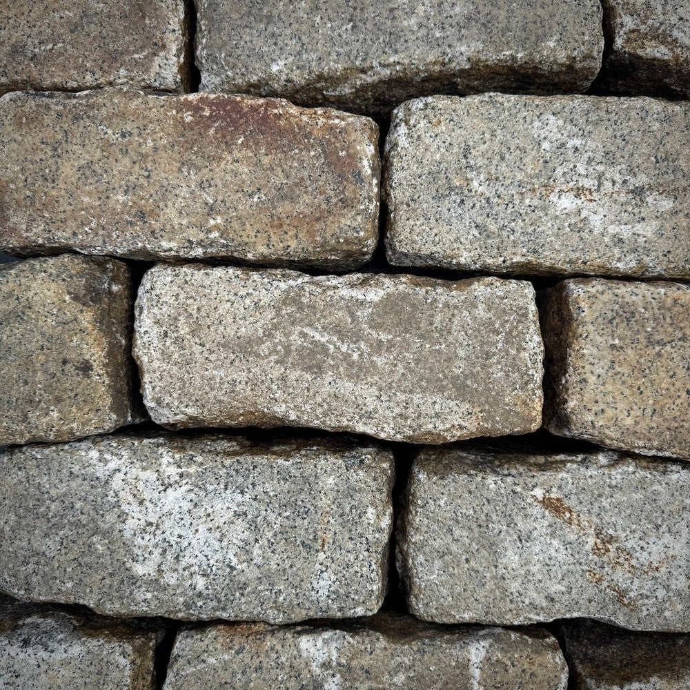 Reclaimed New York Granite Cobblestone - Regulation 9" x 5" x 5"
