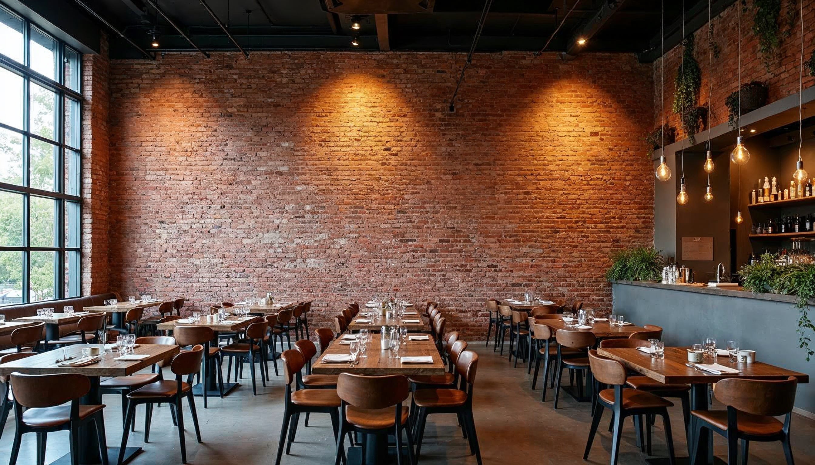 Chief Bricks restaurant reclaimed red bricks wall.jpeg