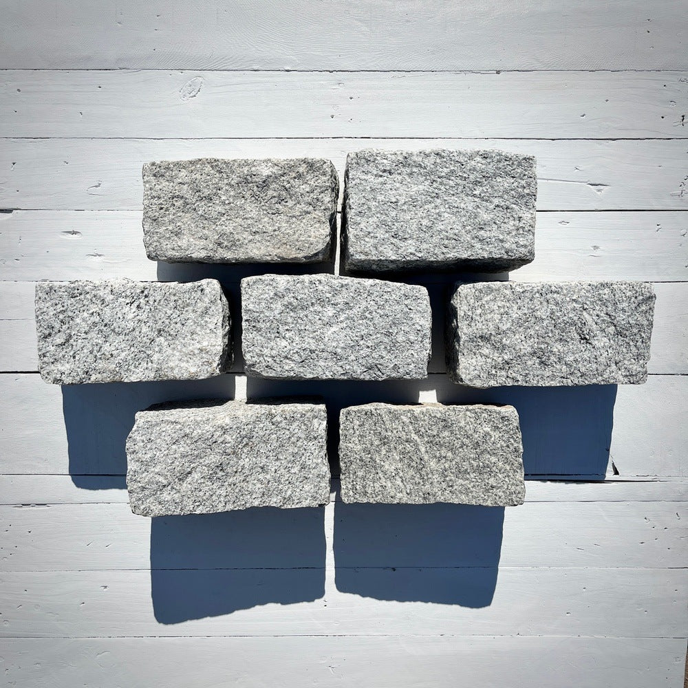 New Regulation Granite Belgian Block 9” x 5” x 5” – Grey, Pink, Buff, Black