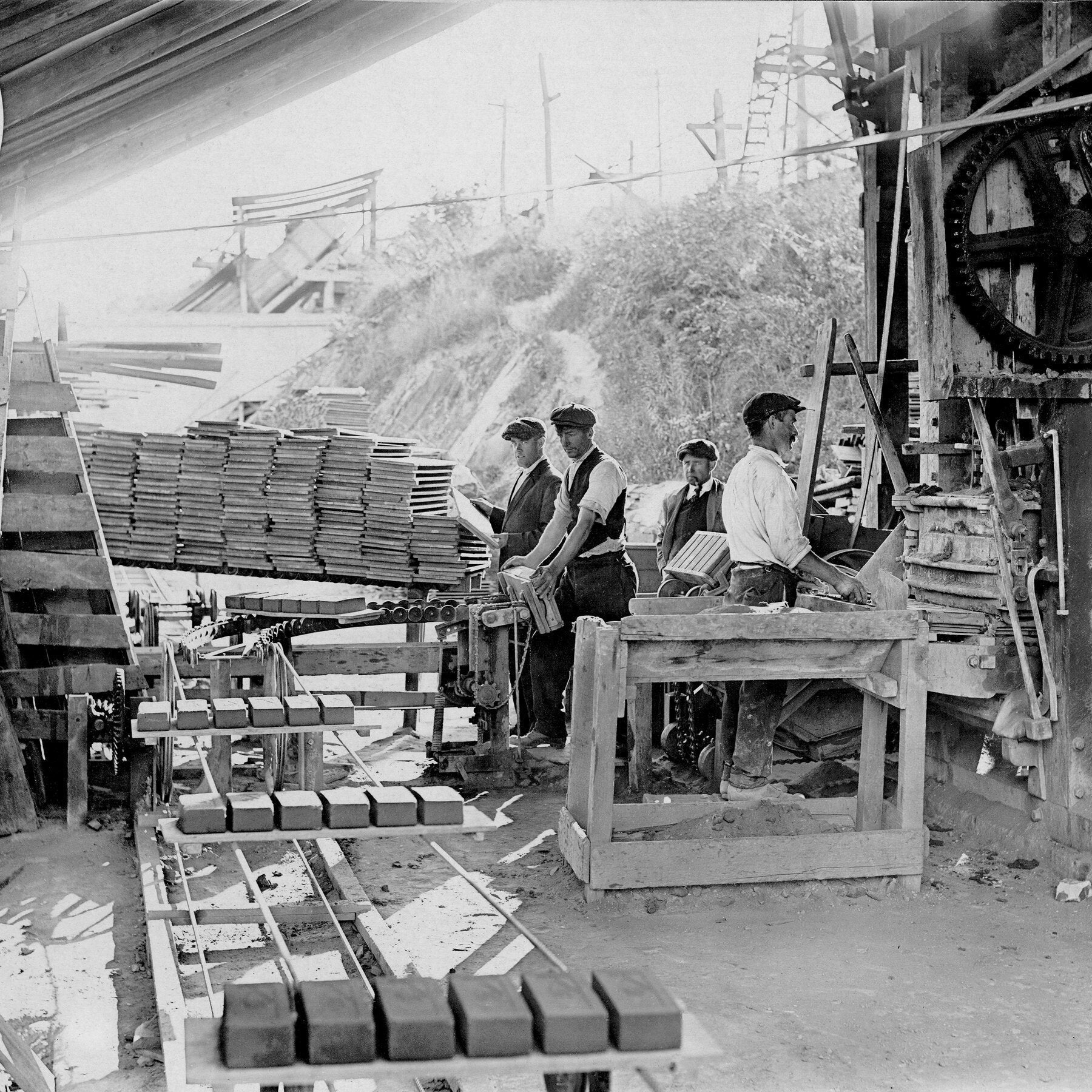 Brick making process in the Hudson Valley 1880s