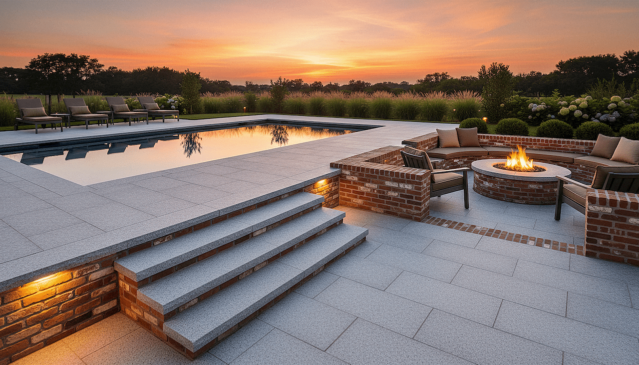 Granite Patios, Landings and Pool Areas | Luxury Outdoor Living with Stone