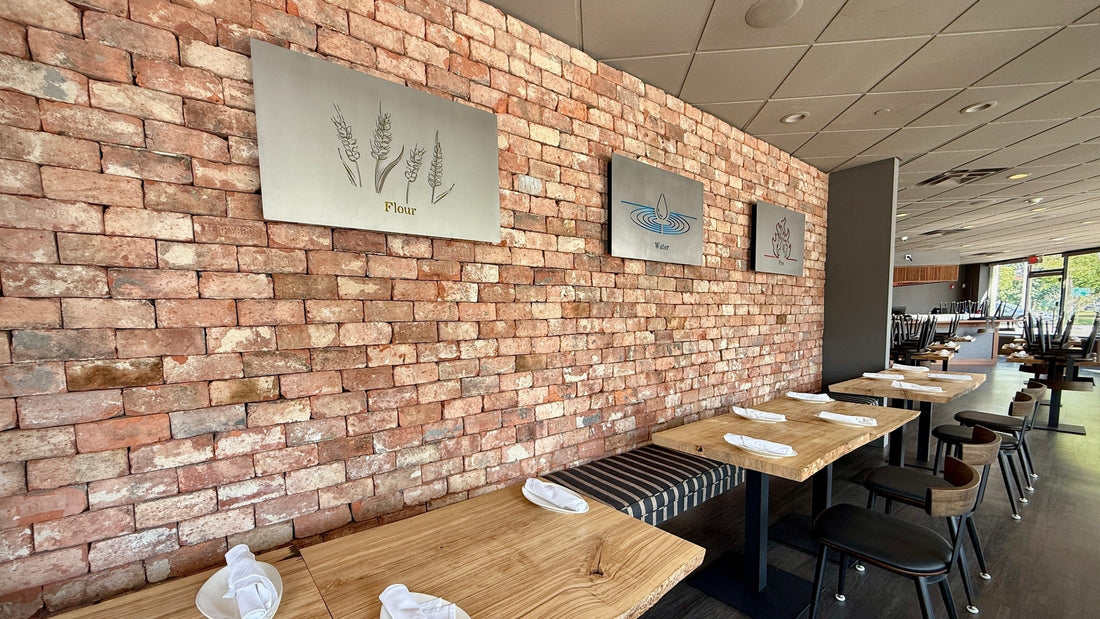 Mercato Pizzeria Uses Reclaimed Bricks for a Warm, Authentic Look