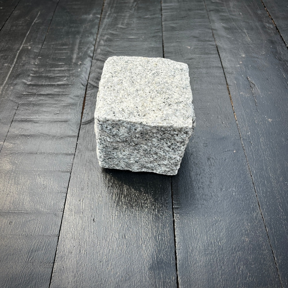 Chief Bricks Reclaimed stones New Granite Cube Belgian Block 4" x 4" x 4" – Grey, Black 12