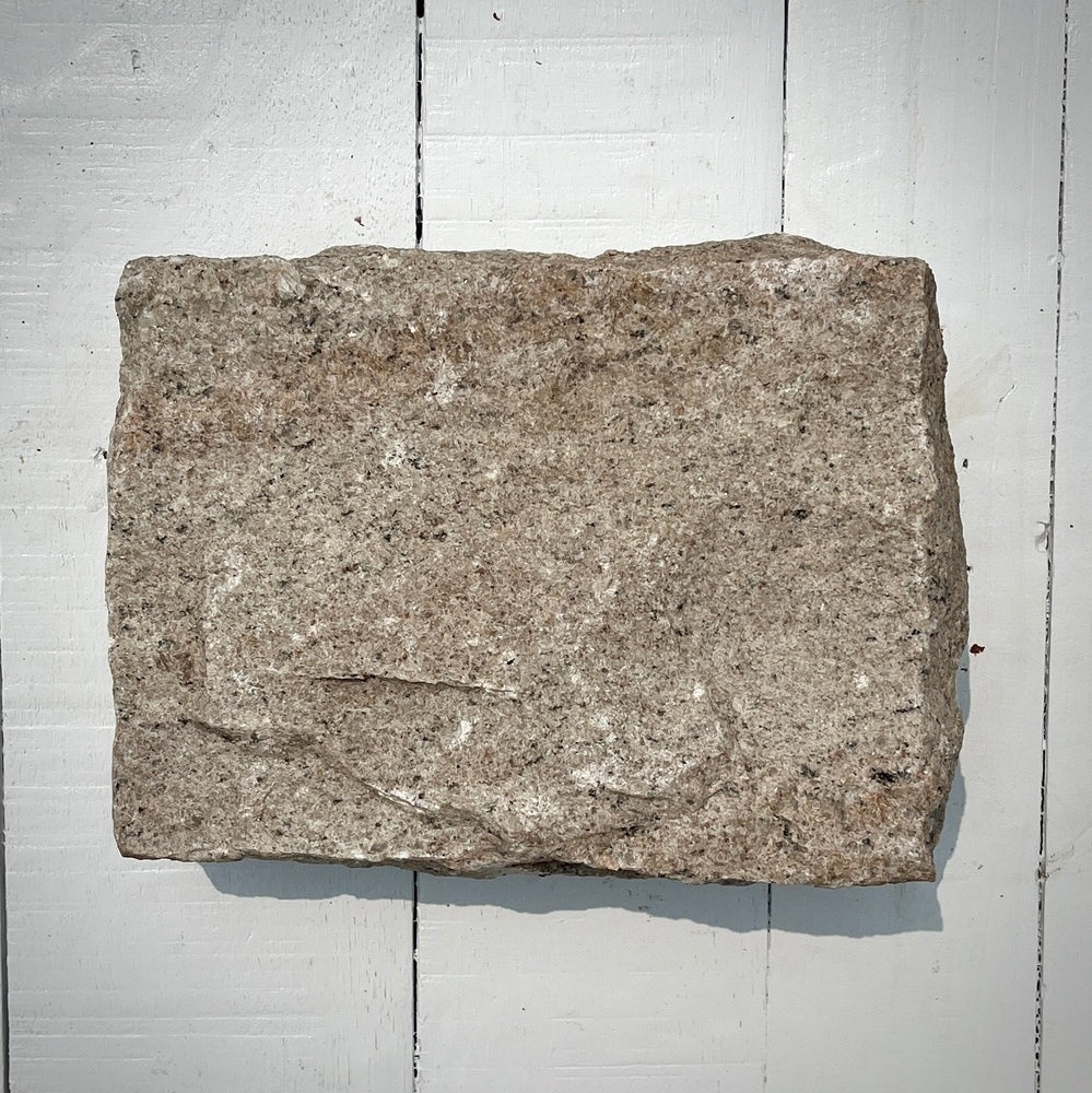 Chief Bricks New stones New Jumbo Granite Belgian Block 10” x 7” x 4” – Buff 1
