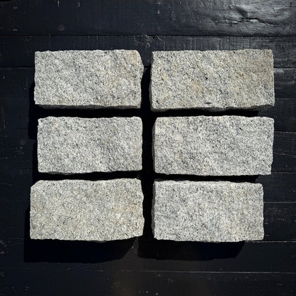 New Granite Paver Belgian Block 12" x 6" x 3"
