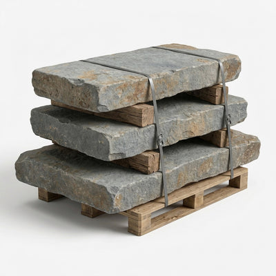 Reclaimed Bluestone Curbstone Steps