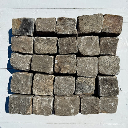 Reclaimed New York Granite Cobblestone - Cubes 5" x 5" x 5"