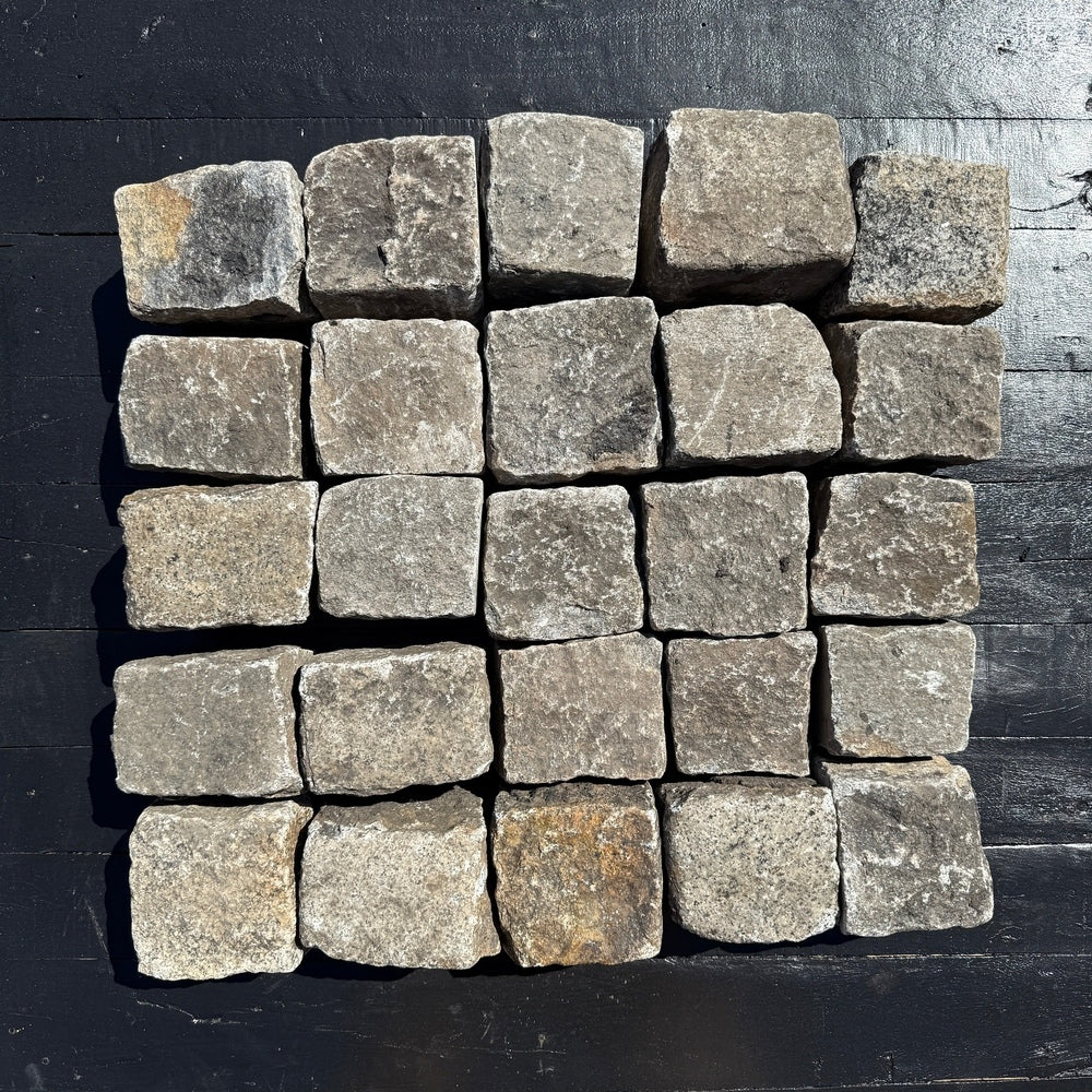 Chief Bricks Reclaimed stones Reclaimed New York Granite Cobblestone - Cubes 5" x 5" x 5" 2