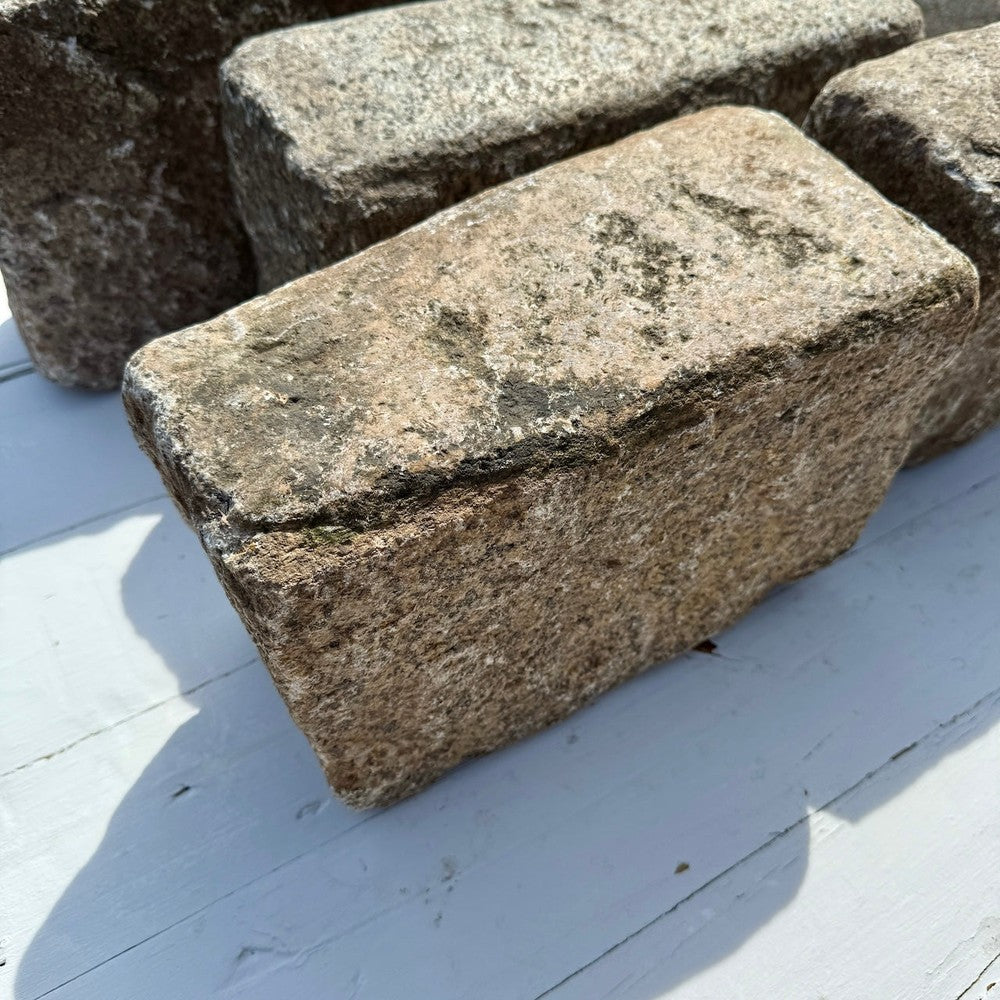 Chief Bricks Reclaimed stones Reclaimed New York Granite Cobblestone - Jumbo XL 12" x 8" x 5" 13
