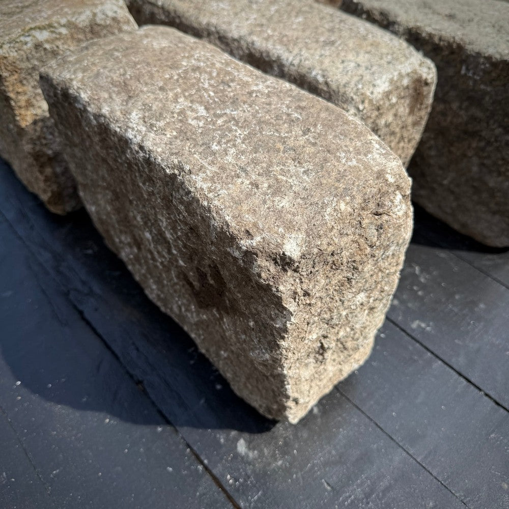 Chief Bricks Reclaimed stones Reclaimed New York Granite Cobblestone - Jumbo XL 12" x 8" x 5" 11