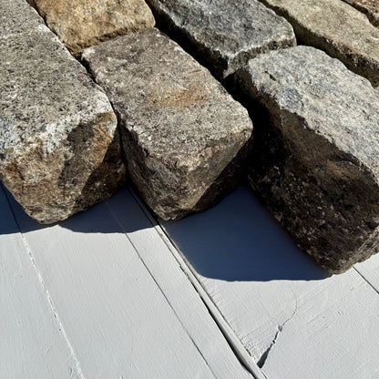 Reclaimed New York Granite Cobblestone - Regulation 9" x 5" x 5"