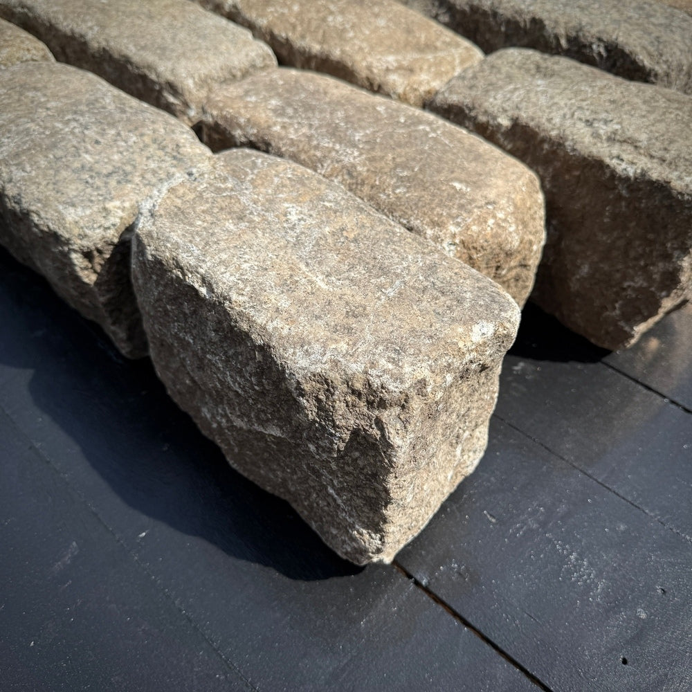 Reclaimed New York Granite Cobblestone - Regulation 9" x 5" x 5"