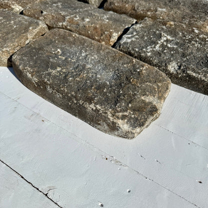 Chief Bricks Reclaimed stones Reclaimed Granite Cobblestone Thin Floor Veneer - Jumbo 11" x 7" x 2" 7