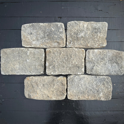 Chief Bricks Reclaimed stones Reclaimed Granite Cobblestone Thin Wall Veneer - Jumbo 11" x 7" x 1.5" 4