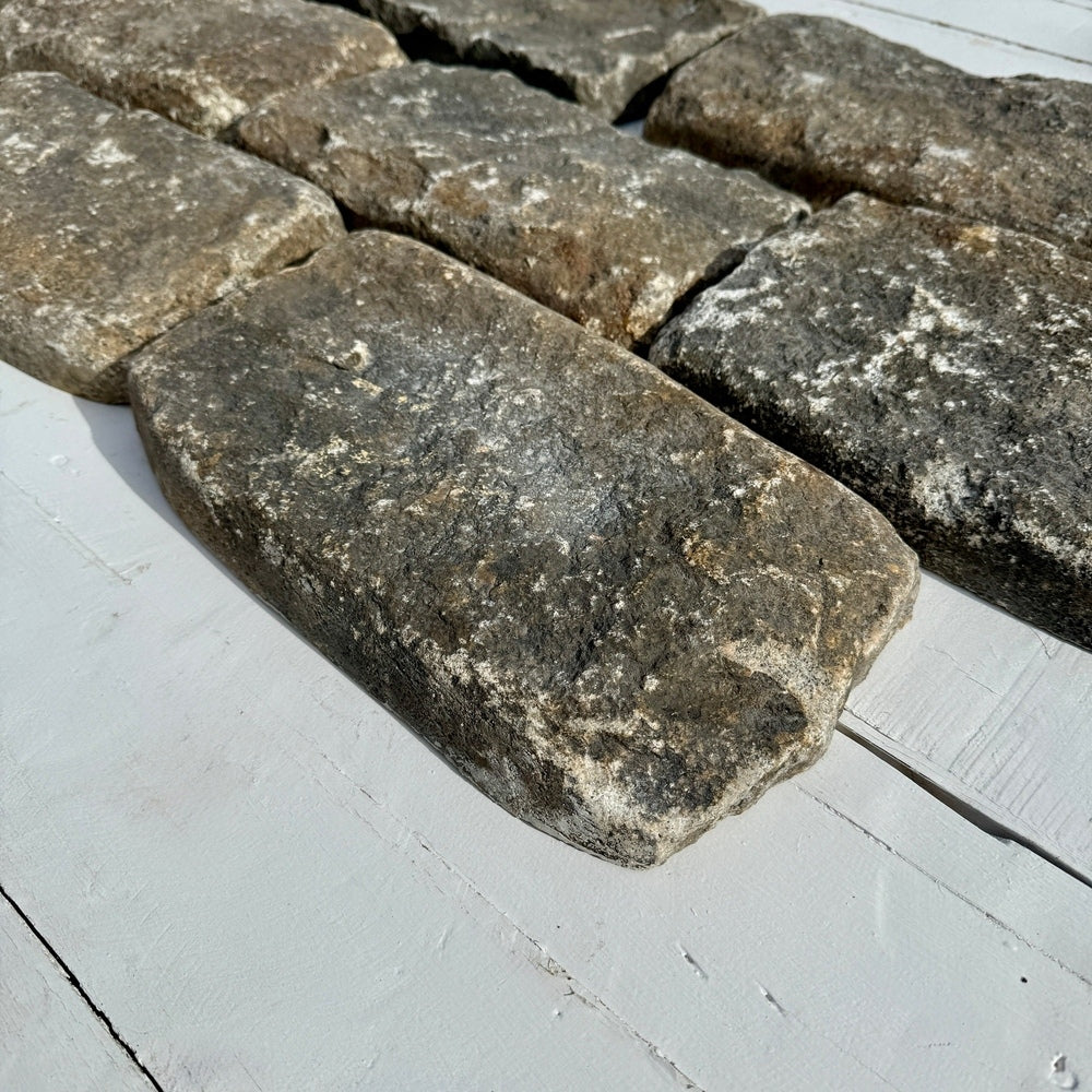 Chief Bricks Reclaimed stones Reclaimed Granite Cobblestone Thin Wall Veneer - Jumbo 11" x 7" x 1.5" 5