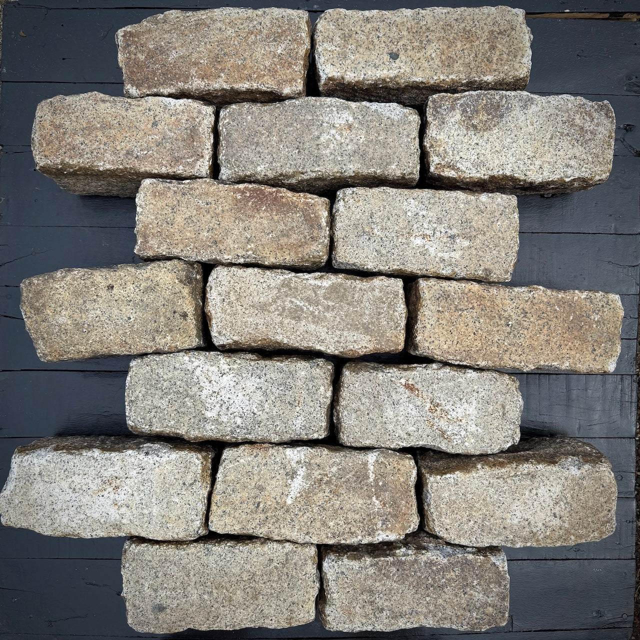 Reclaimed New York Granite Cobblestone - Regulation 9" x 5" x 5"