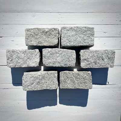 Chief Bricks New stones New Regulation Granite Belgian Block 9” x 5” x 5” – Grey, Pink, Buff, Black 34