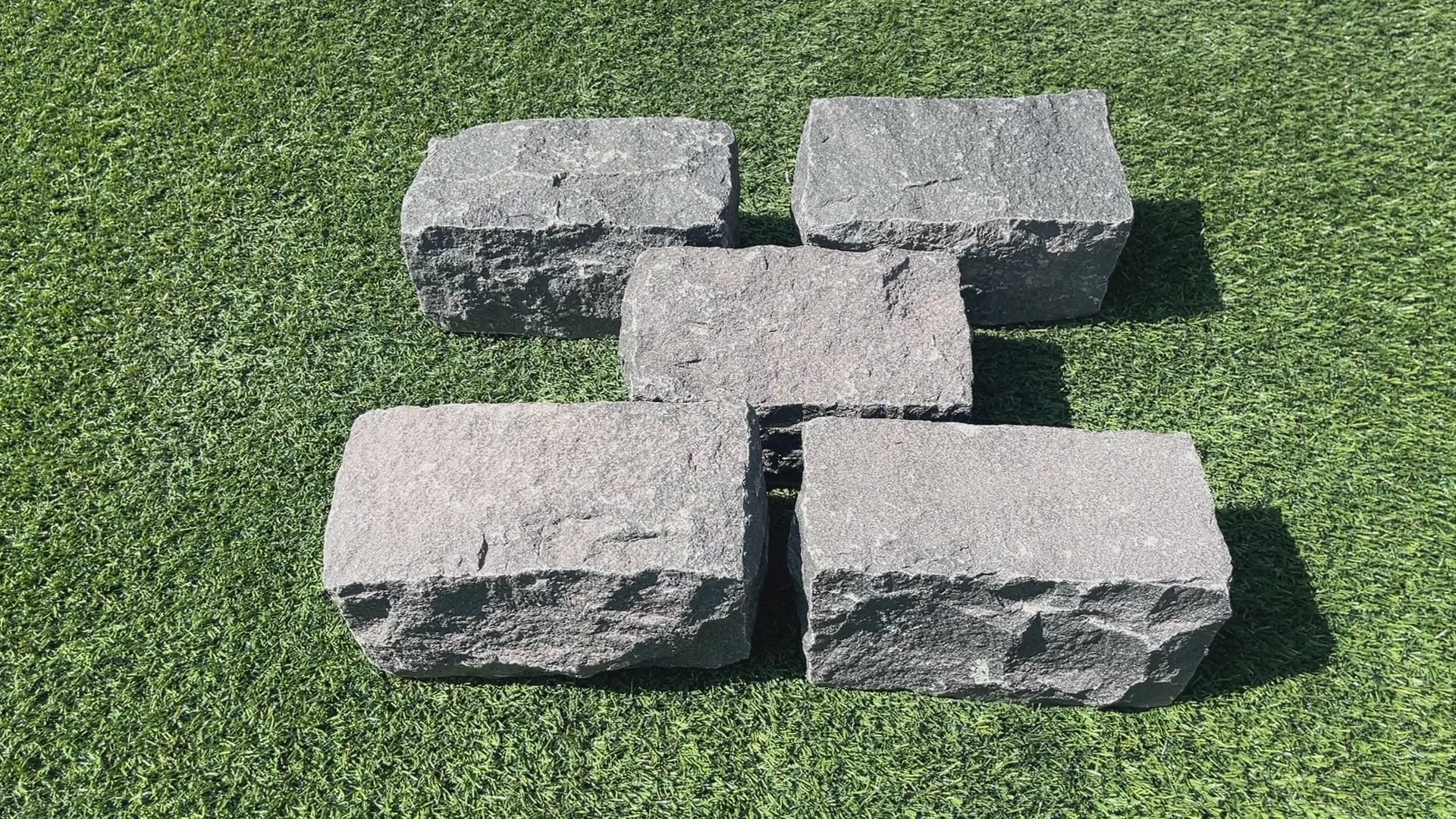 New Regulation Granite Belgian Block 9” x 5” x 5” – Grey, Pink, Buff, Black